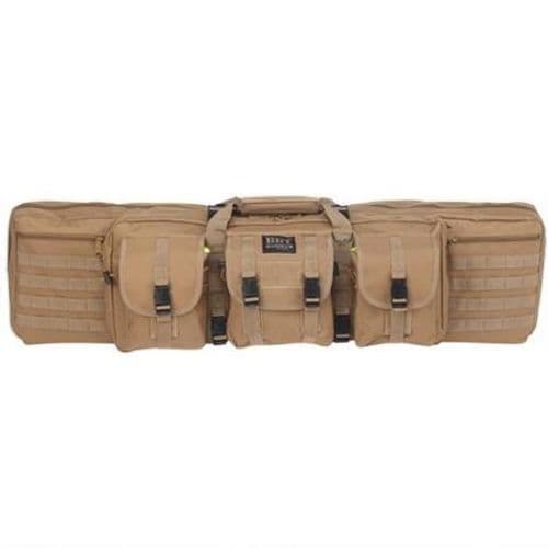 Bulldog BDT6043T BDT Tactical Double Rifle Case made of Nylon with Tan Finish 3 Accessory Pockets, Deluxe Padded Backstraps Lockable Zippers & Padded Internal Divider 13" H x 43" W x 4" D Interior Dimensions Bulldog BDT6043T BDT Tactical Double Rifle Case made of Nylon with Tan Finish 3 Accessory Pockets, Deluxe Padded Backstraps Lockable Zippers & Padded Internal Divider 13" H x 43" W x 4" D Interior Dimensions