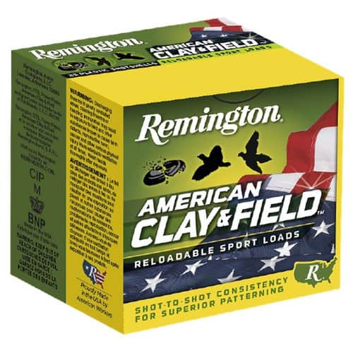 Remington Ammunition 20346 American Clay & Field Sport 12 Gauge 2.75" 1 1/8 oz 8 Shot 25 Bx/ 10 Cs Remington Ammunition 20346 American Clay & Field Sport 12 Gauge 2.75" 1 1/8 oz 8 Shot 25 Bx/ 10 Cs