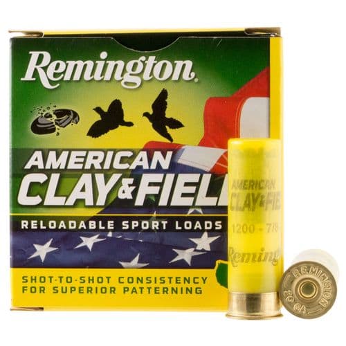 Remington Ammunition 20379 American Clay & Field Sport 20 Gauge 2.75" 7/8 oz 8 Shot 25 Bx/ 10 Cs Remington Ammunition 20379 American Clay & Field Sport 20 Gauge 2.75" 7/8 oz 8 Shot 25 Bx/ 10 Cs