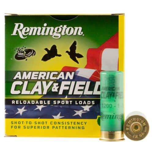 Remington Ammunition 20358 American Clay & Field Sport 12 Gauge 2.75" 1 oz 9 Shot 25 Bx/ 10 Cs Remington Ammunition 20358 American Clay & Field Sport 12 Gauge 2.75" 1 oz 9 Shot 25 Bx/ 10 Cs