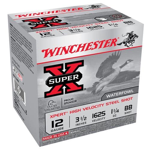 Winchester Ammo WEX12LMBB Super X Xpert High Velocity 12 Gauge 3.5" 1 1/4 oz BB Shot 25 Bx/ 10 Cs Winchester Ammo WEX12LMBB Super X Xpert High Velocity 12 Gauge 3.5" 1 1/4 oz BB Shot 25 Bx/ 10 Cs