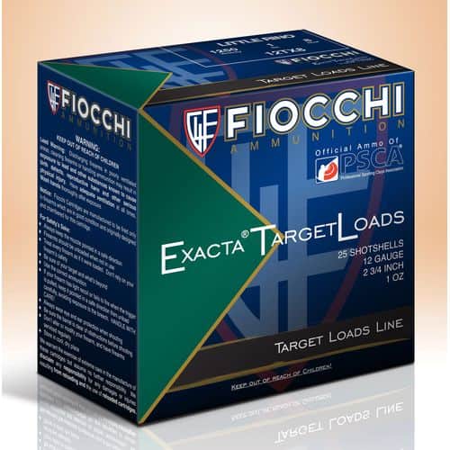 Fiocchi 12TX8 Exacta Target Little Rino 12 Gauge 2.75" 1 oz 8 Shot 25 Bx/ 10 Cs Fiocchi 12TX8 Exacta Target Little Rino 12 Gauge 2.75" 1 oz 8 Shot 25 Bx/ 10 Cs