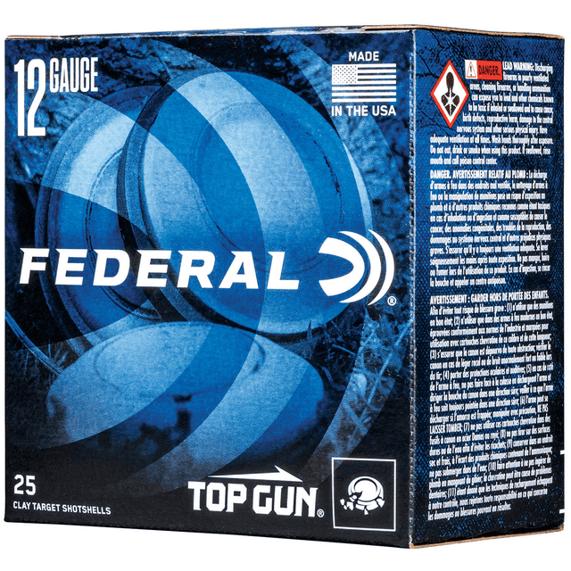 Federal 12 Gauge 2.75" 1 oz 8 Shot Top Gun 25 Bx TG1218 Federal 12 Gauge 2.75" 1 oz 8 Shot Top Gun 25 Bx TG1218