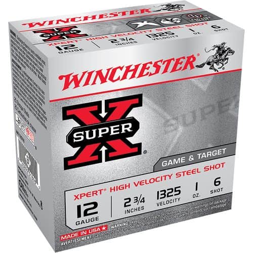 Winchester Ammo Super X Xpert High Velocity 12 Gauge 2.75" 1 oz 6 Shot 100 Per Bx/ 2 Case Value Pack - WE12GTVP6 Winchester Ammo Super X Xpert High Velocity 12 Gauge 2.75" 1 oz 6 Shot 100 Per Bx/ 2 Case Value Pack - WE12GTVP6