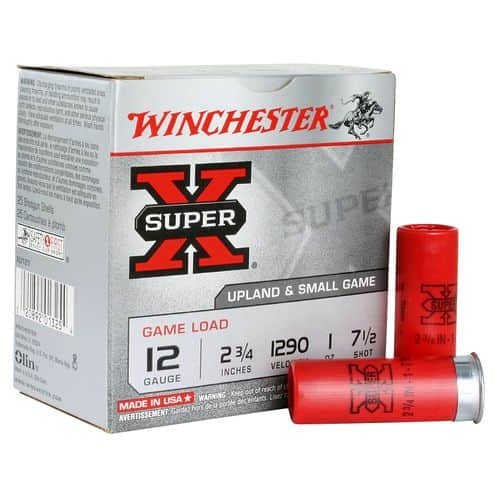 Winchester Ammo XU127 Super X Game Load 12 Gauge 2.75" 1 oz 7.5 Shot 25 Bx Winchester Ammo XU127 Super X Game Load 12 Gauge 2.75" 1 oz 7.5 Shot 25 Bx