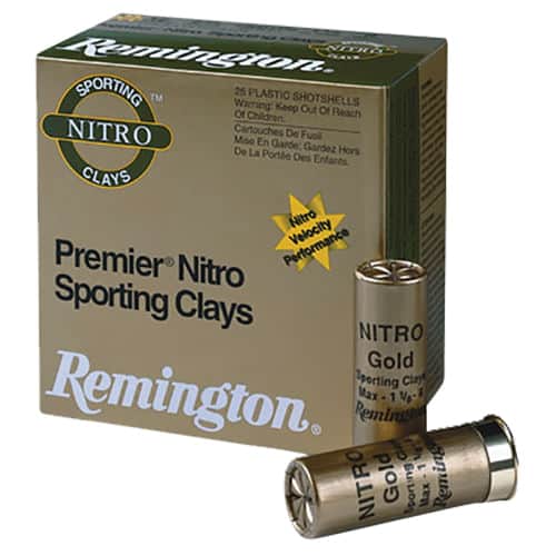 Remington Ammunition 28850 Premier Nitro Sporting Clays 12 Gauge 2.75" 1 oz 7.5 Shot 25 Bx/ 10 Cs Remington Ammunition 28850 Premier Nitro Sporting Clays 12 Gauge 2.75" 1 oz 7.5 Shot 25 Bx/ 10 Cs