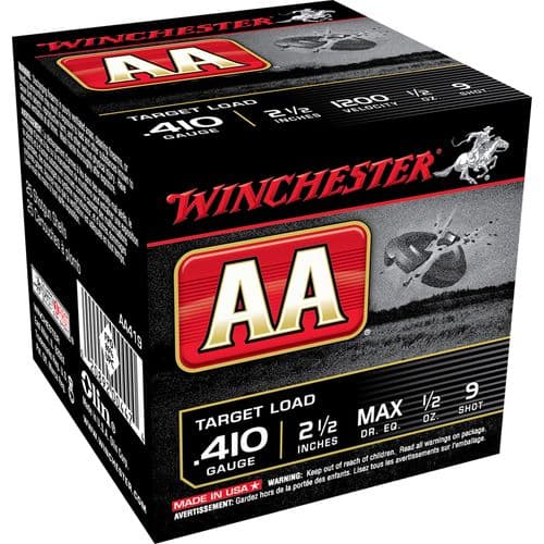 Winchester Ammo AA 410 Gauge 2.50" 1/2 oz 9 Shot - AA419 Winchester Ammo AA 410 Gauge 2.50" 1/2 oz 9 Shot - AA419