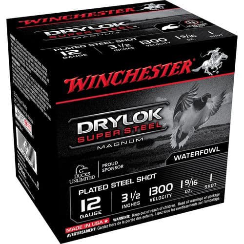 Winchester Ammo XSM12L1 Drylock Super Steel Magnum 12 Gauge 3.5" 1 9/16 oz 1 Shot 25 Bx/ 10 Cs Winchester Ammo XSM12L1 Drylock Super Steel Magnum 12 Gauge 3.5" 1 9/16 oz 1 Shot 25 Bx/ 10 Cs
