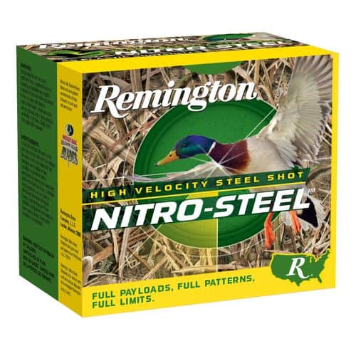 Remington Ammunition 20798 Nitro Steel 12 Gauge 3" 1 1/4 oz 2 Shot 25 Bx/ 10 Cs Remington Ammunition 20798 Nitro Steel 12 Gauge 3" 1 1/4 oz 2 Shot 25 Bx/ 10 Cs