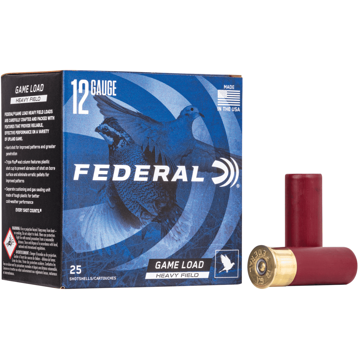 Federal H1256 Game-Shok Upland Heavy Field 12 Gauge 2.75" 1 1/4 oz 6 Shot 25 Bx/ 10 Cs Federal H1256 Game-Shok Upland Heavy Field 12 Gauge 2.75" 1 1/4 oz 6 Shot 25 Bx/ 10 Cs
