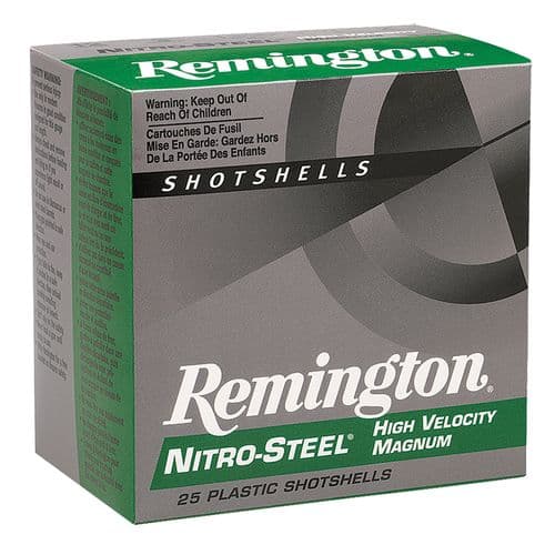 Remington Ammunition 20658 Nitro Steel 12 Gauge 2.75" 1 1/4 oz 4 Shot 25 Bx Remington Ammunition 20658 Nitro Steel 12 Gauge 2.75" 1 1/4 oz 4 Shot 25 Bx