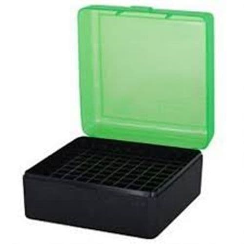 MTM Case-Gard 100 Round Rifle Ammo Box .17-.223 - Green/Black MTM Case-Gard 100 Round Rifle Ammo Box .17-.223 - Green/Black
