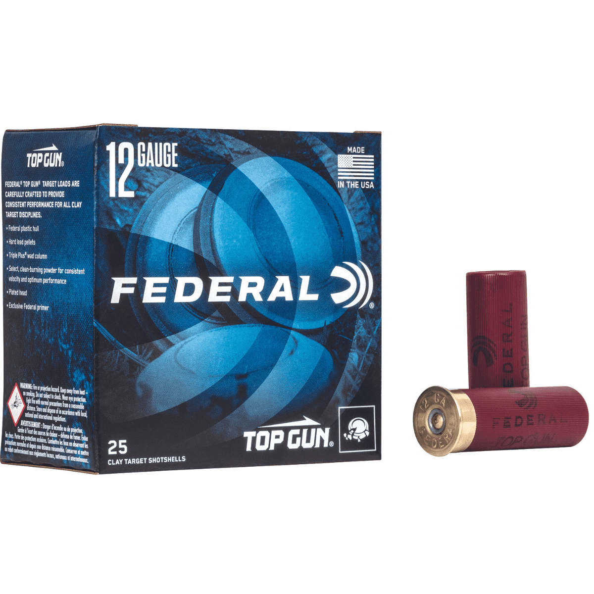 Federal Top Gun 12 Gauge 1 1/8 oz, 25 Per Box - TGL129 Federal Top Gun 12 Gauge 1 1/8 oz, 25 Per Box - TGL129