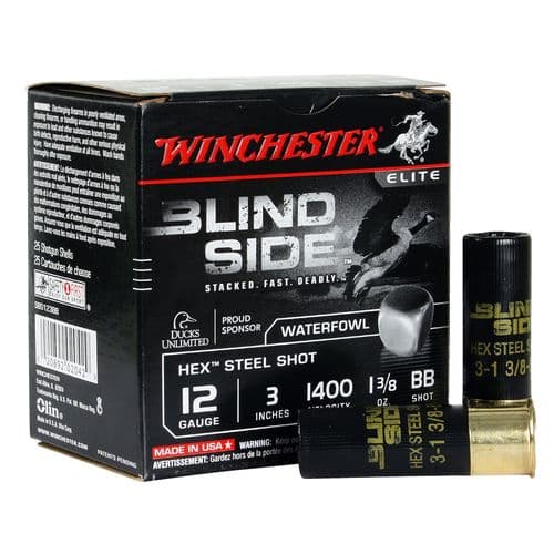 Winchester Ammo SBS123BB Blindside 12 Gauge 3" 1 3/8 oz BB Shot 25 Bx/ 10 Cs Winchester Ammo SBS123BB Blindside 12 Gauge 3" 1 3/8 oz BB Shot 25 Bx/ 10 Cs