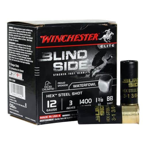 Winchester Ammo SBS123BB Blindside 12 Gauge 3" 1 3/8 oz BB Shot 25 Bx/ 10 Cs Winchester Ammo SBS123BB Blindside 12 Gauge 3" 1 3/8 oz BB Shot 25 Bx/ 10 Cs