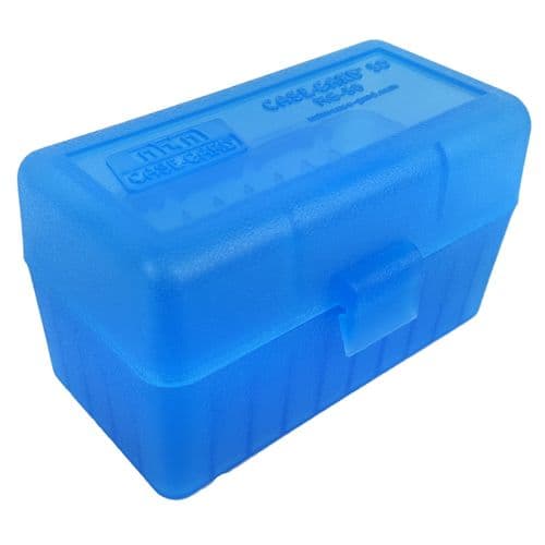 MTM Case-Gard 50 Round Rifle Ammo Box .17-.223 - Blue MTM Case-Gard 50 Round Rifle Ammo Box .17-.223 - Blue