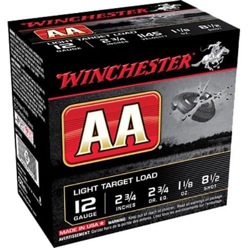 Winchester Ammo AA Light Target 12 Gauge 2.75" 1 1/8 oz 8.5 Shot - AA1285 Winchester Ammo AA Light Target 12 Gauge 2.75" 1 1/8 oz 8.5 Shot - AA1285