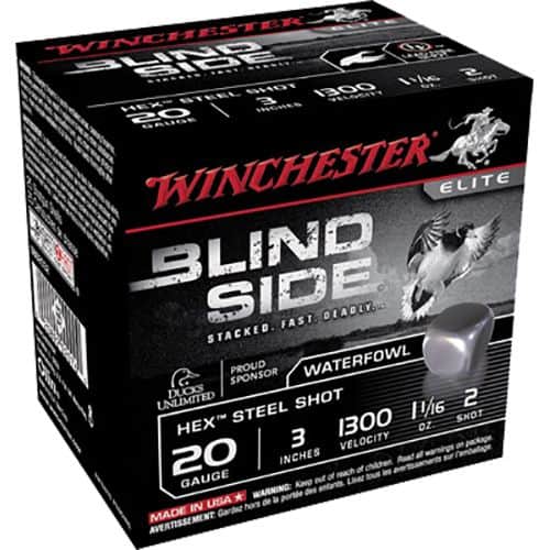 Winchester Ammo SBS2032 Blindside 20 Gauge 3" 1 1/16 oz 2 Shot 25 Bx/ 10 Cs Winchester Ammo SBS2032 Blindside 20 Gauge 3" 1 1/16 oz 2 Shot 25 Bx/ 10 Cs