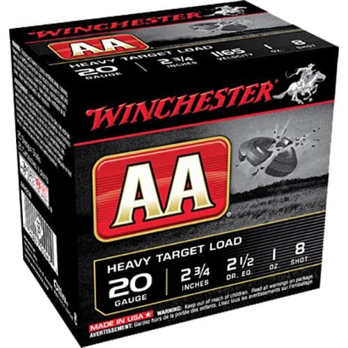 Winchester Ammo AA Heavy 20 Gauge 2.75" 1 oz 8 Shot - AAH208 Winchester Ammo AA Heavy 20 Gauge 2.75" 1 oz 8 Shot - AAH208