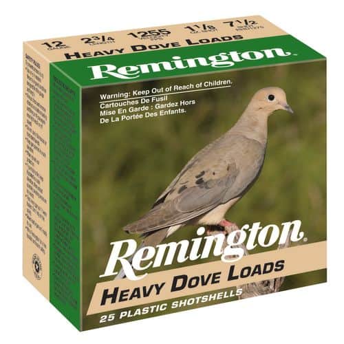 Remington Ammunition 28779 Heavy Dove Loads 20 Gauge 2.75" 1 oz 8 Shot 25 Bx/ 10 Cs Remington Ammunition 28779 Heavy Dove Loads 20 Gauge 2.75" 1 oz 8 Shot 25 Bx/ 10 Cs