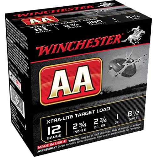Winchester Ammo AAL1285 AA Xtra-Lite 12 Gauge 2.75" 1 oz 8.5 Shot 25 Bx Winchester Ammo AAL1285 AA Xtra-Lite 12 Gauge 2.75" 1 oz 8.5 Shot 25 Bx