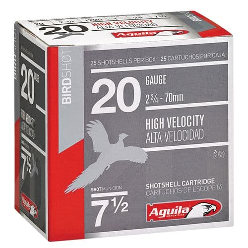 Aguila 1CHB2048 Field 20 Gauge 2.75" 1 oz 8 Shot 25 Bx/ 10 Cs Aguila 1CHB2048 Field 20 Gauge 2.75" 1 oz 8 Shot 25 Bx/ 10 Cs
