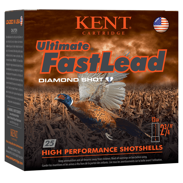 Kent Cartridge K122UFL406 Ultimate Fast Lead 12 Gauge 2.75" 1 3/8 oz 6 Shot 25 Bx/ 10 Cs Kent Cartridge K122UFL406 Ultimate Fast Lead 12 Gauge 2.75" 1 3/8 oz 6 Shot 25 Bx/ 10 Cs