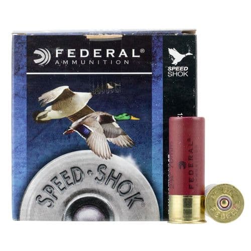 Federal WF1453 Speed-Shok 12 Gauge 2.75" 1 1/8 oz 3 Shot 25 Bx/ 10 Cs Federal WF1453 Speed-Shok 12 Gauge 2.75" 1 1/8 oz 3 Shot 25 Bx/ 10 Cs