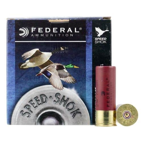 Federal WF1453 Speed-Shok 12 Gauge 2.75" 1 1/8 oz 3 Shot 25 Bx/ 10 Cs Federal WF1453 Speed-Shok 12 Gauge 2.75" 1 1/8 oz 3 Shot 25 Bx/ 10 Cs