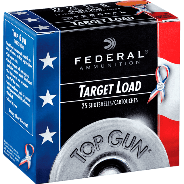 Federal Top Gun Special Edition Red, White & Blue 12 Gauge 1 1/8 oz, 25 Per Box - TGL12US8 Federal Top Gun Special Edition Red, White & Blue 12 Gauge 1 1/8 oz, 25 Per Box - TGL12US8