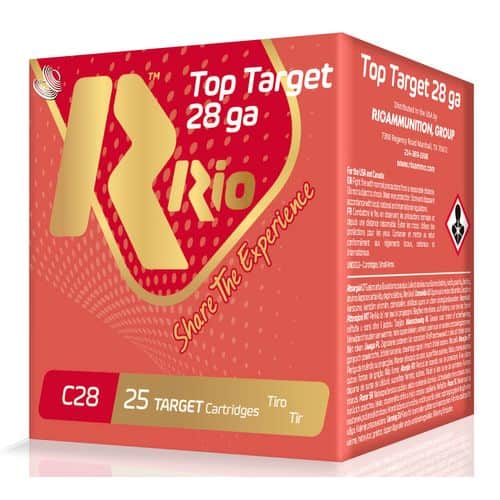 Rio Ammunition RC288 Top Target 28 Gauge 2.75" 3/4 oz 8 Shot 250 Case Rio Ammunition RC288 Top Target 28 Gauge 2.75" 3/4 oz 8 Shot 250 Case