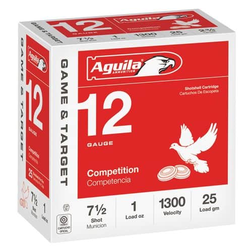 Aguila 1CHB1327 Competition 12 Gauge 2.75" 1 oz 7.5 Shot 25 Bx/ 10 Cs Aguila 1CHB1327 Competition 12 Gauge 2.75" 1 oz 7.5 Shot 25 Bx/ 10 Cs