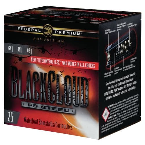 Federal PWBX2091 Black Cloud FS Steel 20 Gauge 3" 1 oz 1 Shot 25 Bx/ 10 Cs Federal PWBX2091 Black Cloud FS Steel 20 Gauge 3" 1 oz 1 Shot 25 Bx/ 10 Cs