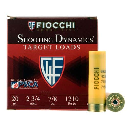Fiocchi 20SD9 Shooting Dynamics Target Load 20 Gauge 2.75" 7/8 oz 9 Shot 25 Bx/ 10 Cs Fiocchi 20SD9 Shooting Dynamics Target Load 20 Gauge 2.75" 7/8 oz 9 Shot 25 Bx/ 10 Cs