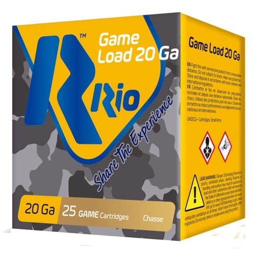Rio Ammunition RC2075 Game Load Heavy Field 20 Gauge 2.75" 1 oz 7.5 Shot 25 Bx/ 10 Cs Rio Ammunition RC2075 Game Load Heavy Field 20 Gauge 2.75" 1 oz 7.5 Shot 25 Bx/ 10 Cs