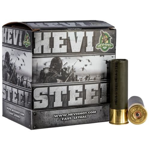 HEVI-Shot HS65003 Hevi-Steel  12 Gauge 3.5" 1 3/8 oz 3 Shot 25 Bx/ 10 Cs HEVI-Shot HS65003 Hevi-Steel  12 Gauge 3.5" 1 3/8 oz 3 Shot 25 Bx/ 10 Cs