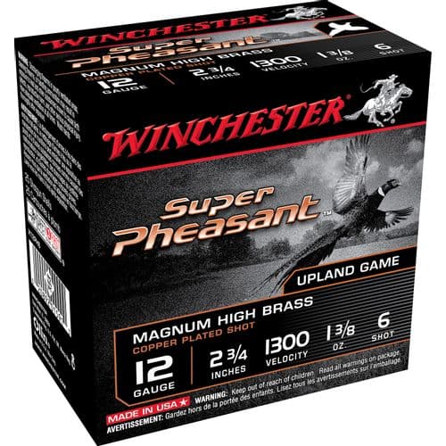 Winchester Ammo Super Pheasant Magnum High Brass 20 Gauge 2.75" 5 Shot - X20PH5 Winchester Ammo Super Pheasant Magnum High Brass 20 Gauge 2.75" 5 Shot - X20PH5