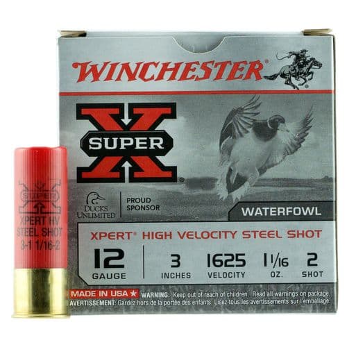 Winchester Ammo Super X Xpert High Velocity 12 Gauge 3" 1 1/16 oz 2 Shot - WEX123M2 Winchester Ammo Super X Xpert High Velocity 12 Gauge 3" 1 1/16 oz 2 Shot - WEX123M2