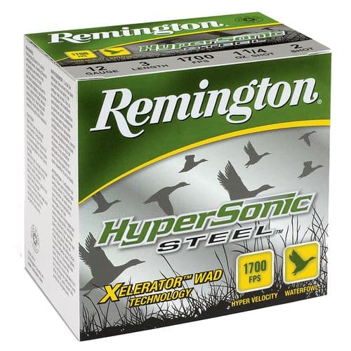 Remington Ammunition 26726 HyperSonic 10 Gauge 3.5" 1-1/2 oz BB Shot 25 Bx/ 10 Cs Remington Ammunition 26726 HyperSonic 10 Gauge 3.5" 1-1/2 oz BB Shot 25 Bx/ 10 Cs