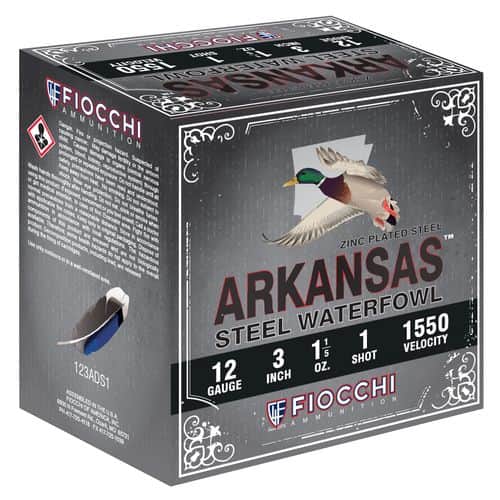 Fiocchi 203ST3 Arkansas Steel 20 Gauge 3" 7/8 oz 3 Shot 25 Bx/ 10 Cs Fiocchi 203ST3 Arkansas Steel 20 Gauge 3" 7/8 oz 3 Shot 25 Bx/ 10 Cs