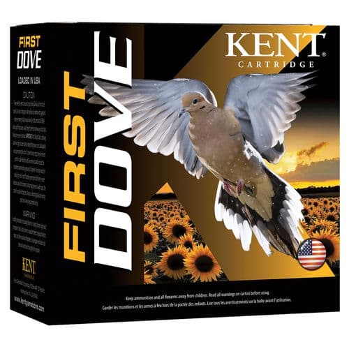 Kent Cartridge K20D2475 First Dove 20 Gauge 2.75" 7/8 oz 7.5 Shot 25 Bx/ 10 Cs Kent Cartridge K20D2475 First Dove 20 Gauge 2.75" 7/8 oz 7.5 Shot 25 Bx/ 10 Cs