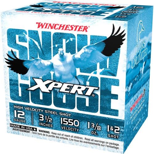 Winchester Ammo WXS12L12 Xpert Snow Goose High Velocity 12 Gauge 3.50" 1 3/8 oz 1,2 Shot 25 Bx/ 10 Cs Winchester Ammo WXS12L12 Xpert Snow Goose High Velocity 12 Gauge 3.50" 1 3/8 oz 1,2 Shot 25 Bx/ 10 Cs