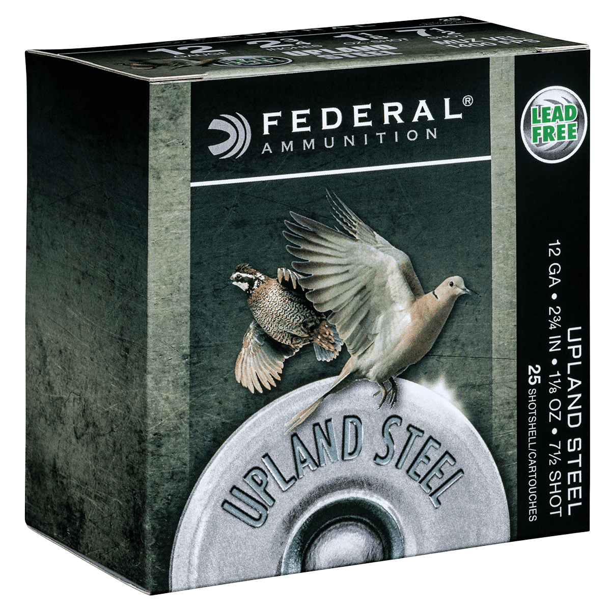 Federal USH1275 Upland Field & Range 12 Gauge 2.75" 1 1/8 oz 7.5 Shot Federal USH1275 Upland Field & Range 12 Gauge 2.75" 1 1/8 oz 7.5 Shot