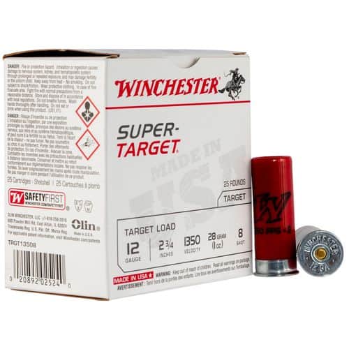 Winchester Ammo Super-Target Light Target 12 Gauge 2.75" 1 oz 8 Shot - TRGT13508 Winchester Ammo Super-Target Light Target 12 Gauge 2.75" 1 oz 8 Shot - TRGT13508