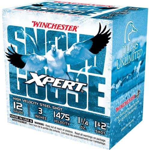 Winchester Ammo WXS12312 Xpert Snow Goose High Velocity 12 Gauge 3" 1 1/4 oz 1,2 Shot 25 Bx/ 10 Cs Winchester Ammo WXS12312 Xpert Snow Goose High Velocity 12 Gauge 3" 1 1/4 oz 1,2 Shot 25 Bx/ 10 Cs