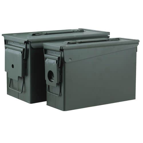 Reliant 10107 2-Piece Ammo Can 30 Cal 50 Cal Green Metal Reliant 10107 2-Piece Ammo Can 30 Cal 50 Cal Green Metal