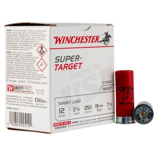 Winchester Ammo Super-Target Light Target 12 Gauge 2.75" 1 oz 7.5 Shot - TRGT12507 Winchester Ammo Super-Target Light Target 12 Gauge 2.75" 1 oz 7.5 Shot - TRGT12507