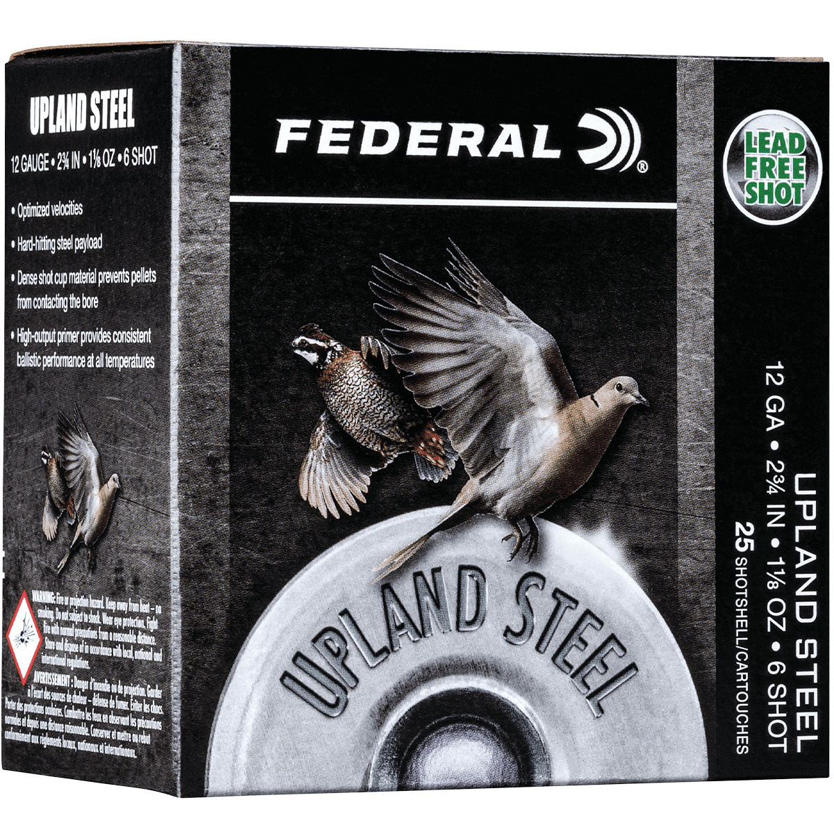 Federal USH126 Upland Field & Range 12 Gauge 2.75" 1 1/8 oz 1400 fps 6 Shot Federal USH126 Upland Field & Range 12 Gauge 2.75" 1 1/8 oz 1400 fps 6 Shot
