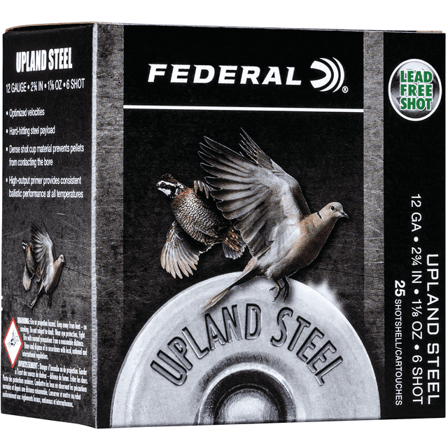 Federal USH126 Upland Field & Range 12 Gauge 2.75" 1 1/8 oz 1400 fps 6 Shot Federal USH126 Upland Field & Range 12 Gauge 2.75" 1 1/8 oz 1400 fps 6 Shot