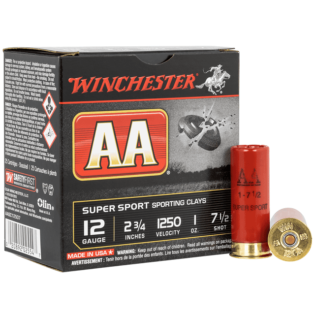 Winchester Ammo AA Super Sport 12 Gauge 2.75" 1 oz 7.5 Shot - AASC12507 Winchester Ammo AA Super Sport 12 Gauge 2.75" 1 oz 7.5 Shot - AASC12507